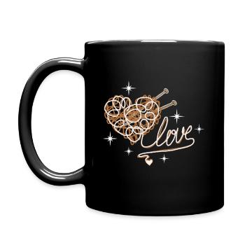 tricot - Mug uni - noir - Gauche