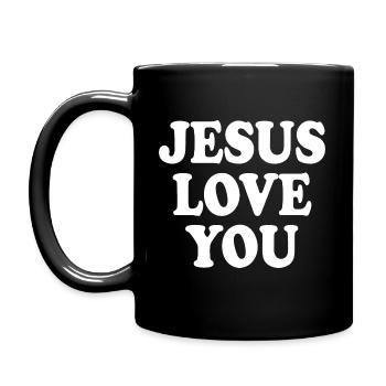 Jesus love you - Mug uni - noir - Gauche