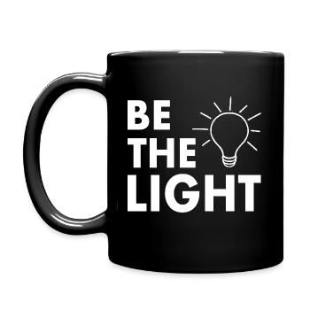 Be the light - Full Colour Mug - black - Left