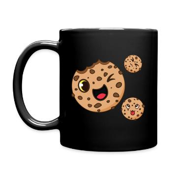 cookies - Tasse einfarbig - Schwarz - Links