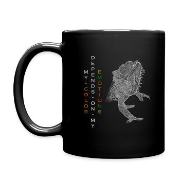 My color depends on my emotions - Full Colour Mug - black - Left