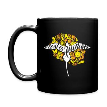 ile de la reunion paille en queue icones 2 - Mug uni - noir - Gauche