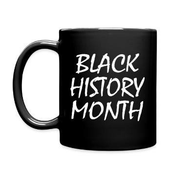 Black history month - Mug uni - noir - Gauche