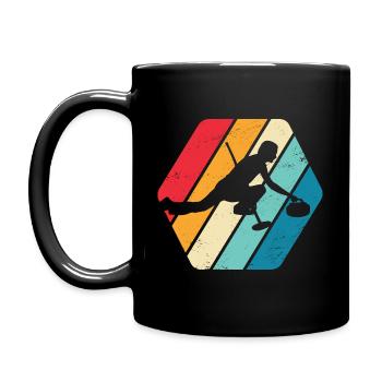 Joueur de curling Cadeau de sports d’hiver - Mug uni - noir - Gauche
