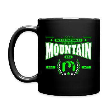 Internationaler Tag der Berge - Tasse einfarbig - Schwarz - Links