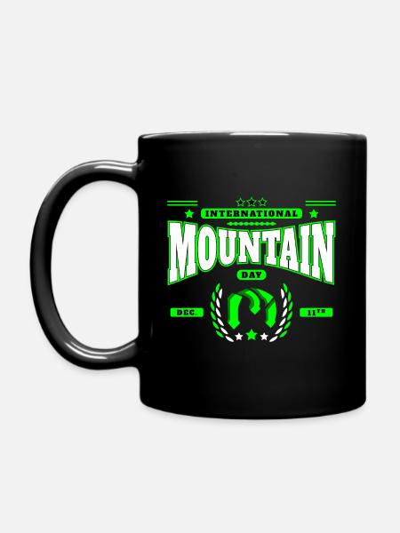 International Mountain Day - Full Colour Mug - black