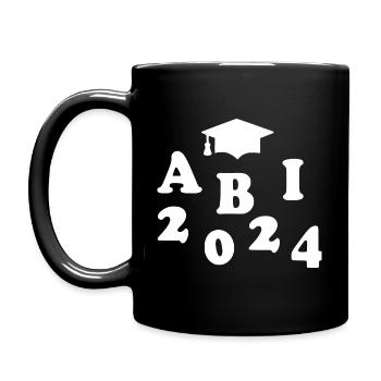 Abi 2024 - Tasse einfarbig - Schwarz - Links