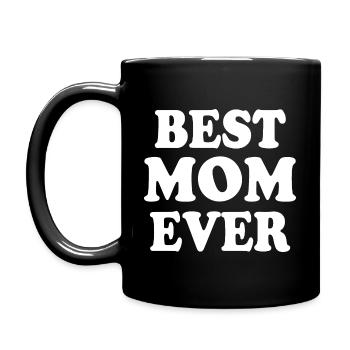 Best mom ever - Full Colour Mug - black - Left