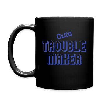 Cute Trouble Maker - Full Colour Mug - black - Left