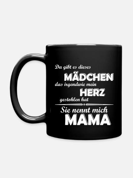 Ich liebe meine Tochter - Mama - Tasse einfarbig - Schwarz