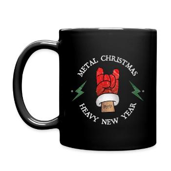 Idée de cadeau de Noël pour heavy metal - Mug uni - noir - Gauche