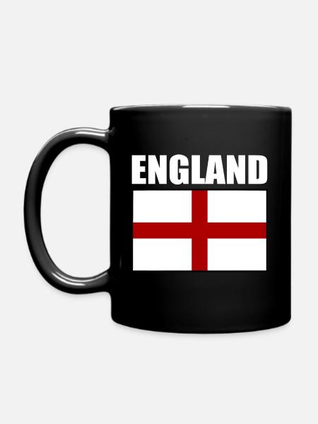 England - Tasse einfarbig - Schwarz