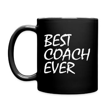 Best coach ever - Mug uni - noir - Gauche