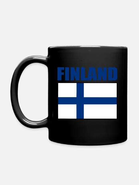 Finlande - Mug uni - noir