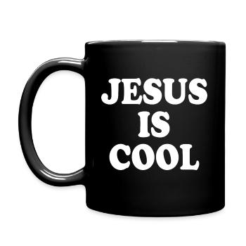 Jesus is cool - Full Colour Mug - black - Left