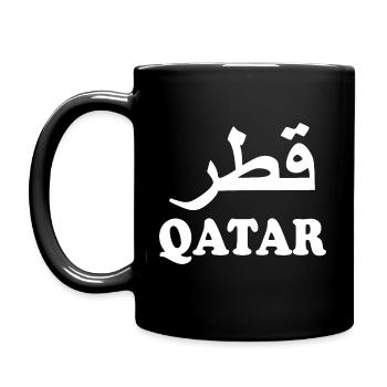 Qatar - Full Colour Mug - black - Left
