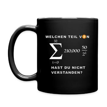 Welchen Teil von Bitcoin hast du nicht verstanden? - Tasse einfarbig - Schwarz - Links
