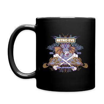 Retro Eye - Full Colour Mug - black - Left