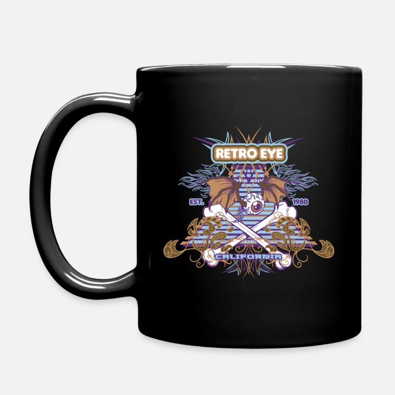 Rétro Oeil - Mug uni - noir