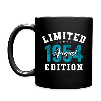 70th Birthday Original August 1954 Year 1954 - Full Colour Mug - black - Left