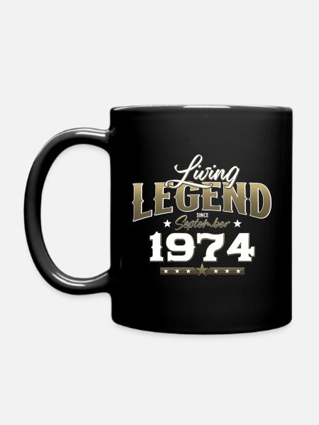 50e anniversaire Légende Septembre 1974 Volume 74 - Mug uni - noir