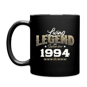 30. Geburtstag Legende September 1994 Jahrgang 94 - Tasse einfarbig - Schwarz - Links