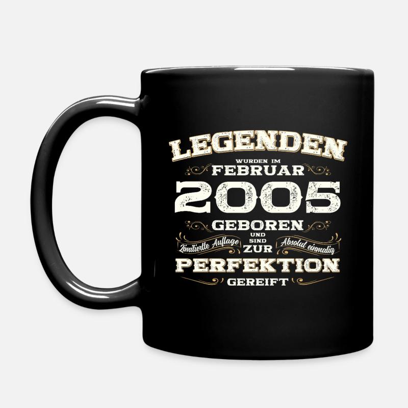 20ème anniversaire cadeau mari Original février 2005 - Mug uni - noir