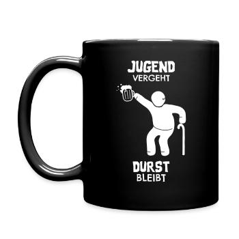 La jeunesse passe la soif - Mug uni - noir - Gauche