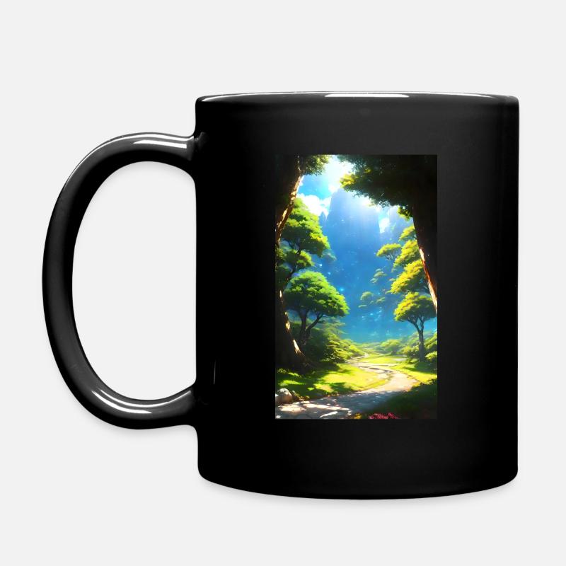Paysage du monde de rêve anime - Mug uni - noir