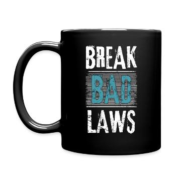 Break bad Laws - Full Colour Mug - black - Left