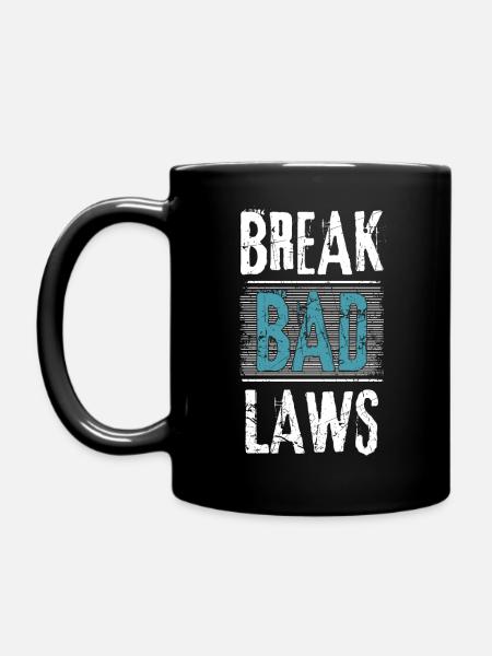 Break bad Laws - Tasse einfarbig - Schwarz