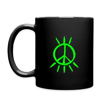 Peace Peace Sign - Full Colour Mug - black - Left