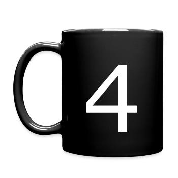 4 - Tasse einfarbig - Schwarz - Links