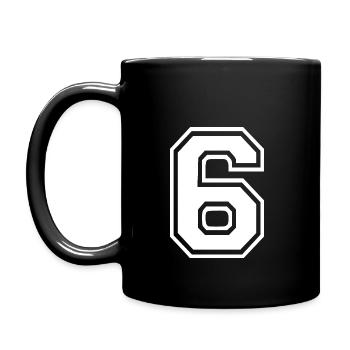 6 - Tasse einfarbig - Schwarz - Links
