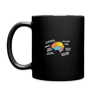 Cyclisme - Anatomie du cerveau d’un cycliste - Mug uni - noir - Gauche