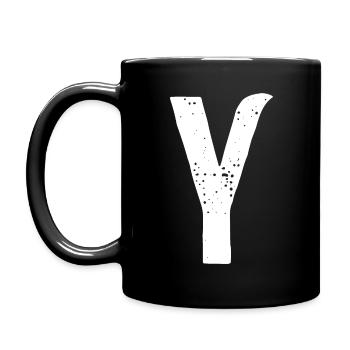 Y Letter - Full Colour Mug - black - Left