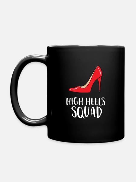 Talons hauts rouges - High Heels Squad - Mug uni - noir