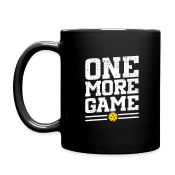 One more game pickleball - Full Colour Mug - black - Left