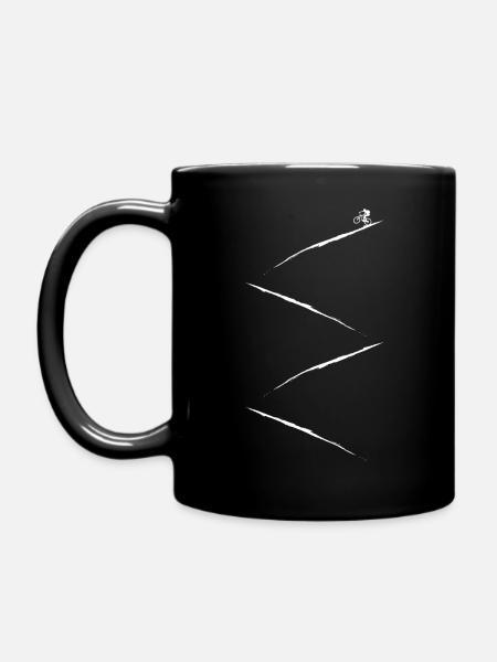 Mountainbiker Mounatinbike - Tasse einfarbig - Schwarz