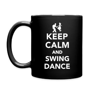 Swing dance - Tasse einfarbig - Schwarz - Links