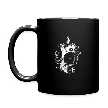 Voodoo Unicorn - Full Colour Mug - black - Left