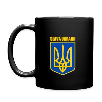Slava ukraini - Mug uni - noir - Gauche