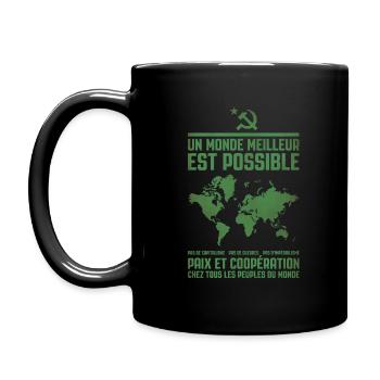 Un monde meilleur 2 - Mug uni - noir - Gauche