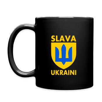 Slava ukraini - Mug uni - noir - Gauche