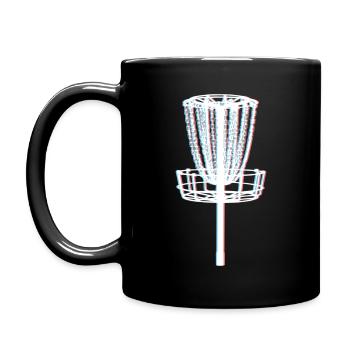 DiscGolf - Tasse einfarbig - Schwarz - Links