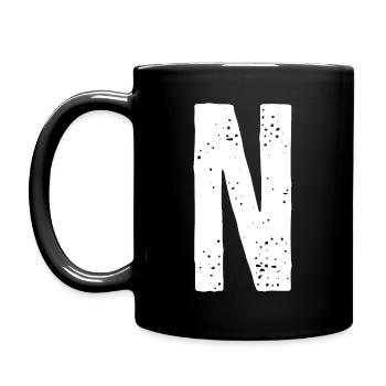 N Letter - Full Colour Mug - black - Left