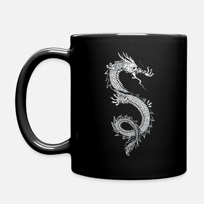 Drache - Tasse einfarbig - Schwarz
