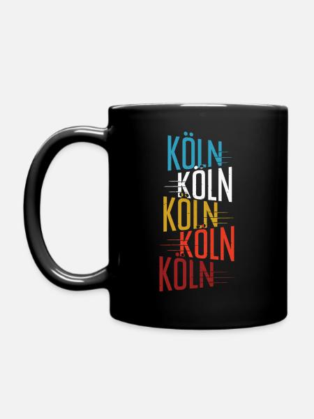 KölnKölnKöln - Tasse einfarbig - Schwarz