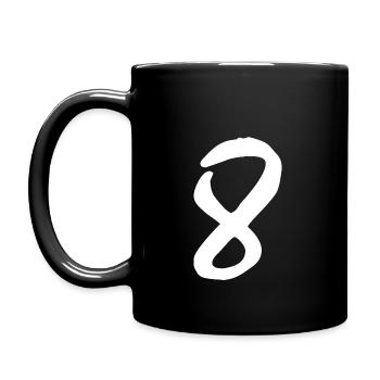 8 - Tasse einfarbig - Schwarz - Links