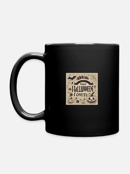 halloweentext1 - Tasse einfarbig - Schwarz